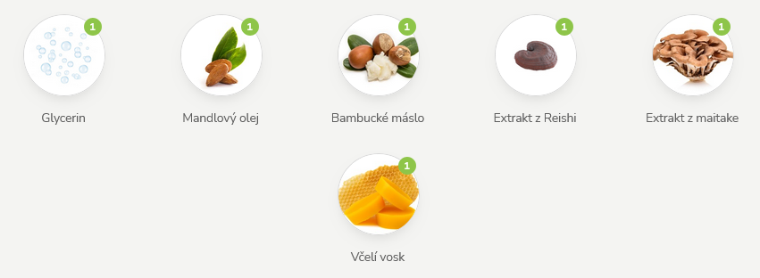 Nocni krém pro suchou a citlivou pleť CareMedica - MycoMedica - vitální houby